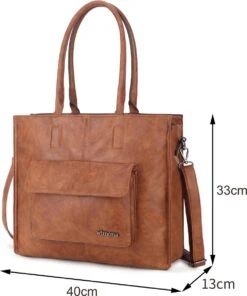 Wimona Fantasia 4080 Schoudertas / Laptopotas - Cognac -Liora Luxe Winkel 1002x1200 1