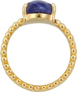 Elli PREMIUM Dames Ring Dames Bandring Elegant Met Lapis Lazuli Edelsteen Van Verguld 925 Sterling Zilver -Liora Luxe Winkel 1007x1200 4