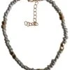 Enkelbandje Met Glaskralen - Anklet - Lengte 25-30 Cm - Grijs -Liora Luxe Winkel 1013x1200 2