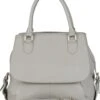 SALE BELUCIA Civenna Dames Handtas - Schoudertas Kalfsleer Lichtgrijs -Liora Luxe Winkel 1016x1200