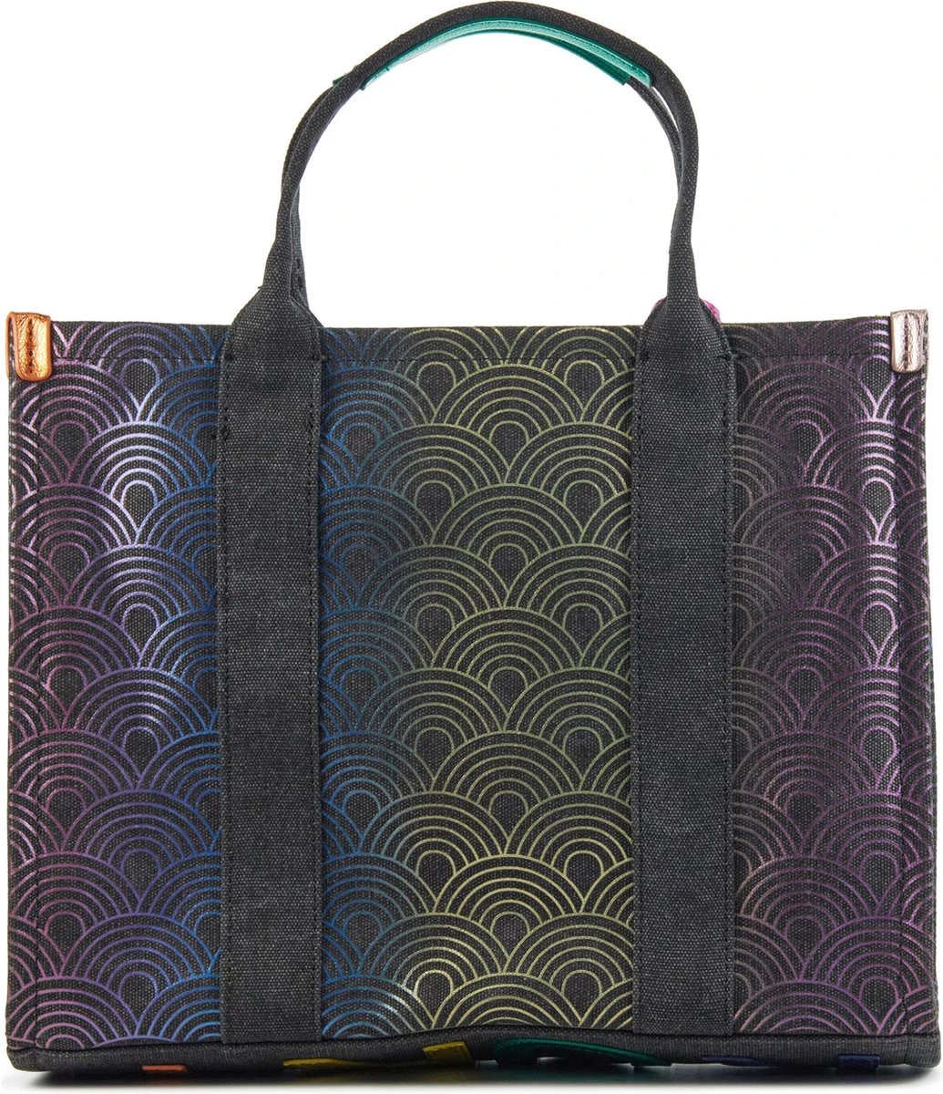 Kurt Geiger Schoudertassen Dames / Handtas - Fantasie - Canvas - Smallsouthbankto1 - Zwart 6 Kurt Geiger Schoudertassen Dames / Handtas - Fantasie - Canvas - Smallsouthbankto1 - Zwart - Afbeelding 4