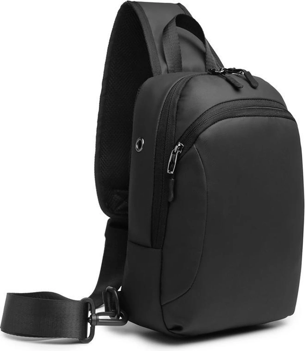 Pro-Care CrossBody Tas - Waterdicht - Universele Fit - Tablet 7.9 Inch - Telefoon Kabel Opening - Uniek Design - Zwart 4 Pro-Care CrossBody Tas - Waterdicht - Universele Fit - Tablet 7.9 Inch - Telefoon Kabel Opening - Uniek Design - Zwart - Afbeelding 2