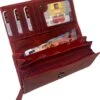 WILD - Dames Portemonnee - Leren Portemonnee Dames - Overslagportemonnee - Groot Model - Vintage Leer - Rood -Liora Luxe Winkel 1043x1200 5