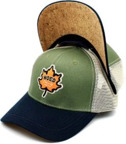 Woed | Toronto - Trucker Cap - Groen - Blauw - Kurk - One Size