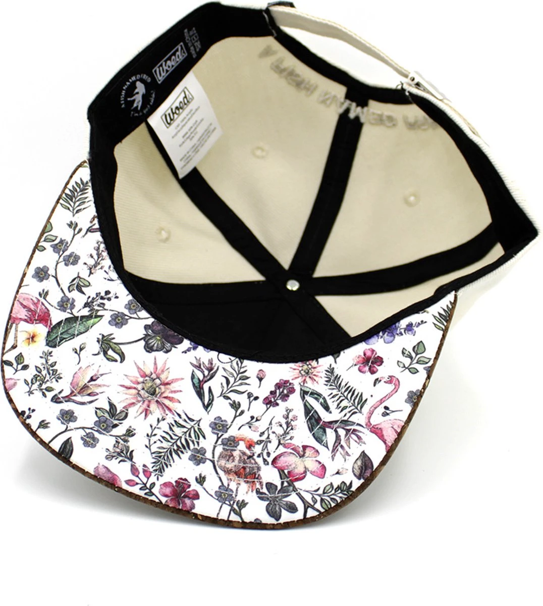 Woed | FLAMINGO - Snapback - Pet - Wit - A Fish Named Fred - Kurk 7 Woed | FLAMINGO - Snapback - Pet - Wit - A Fish Named Fred - Kurk - Afbeelding 5