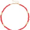 Enkelbandje Met Glaskralen - Anklet - Lengte 25-30 Cm - Rood -Liora Luxe Winkel 1091x1200