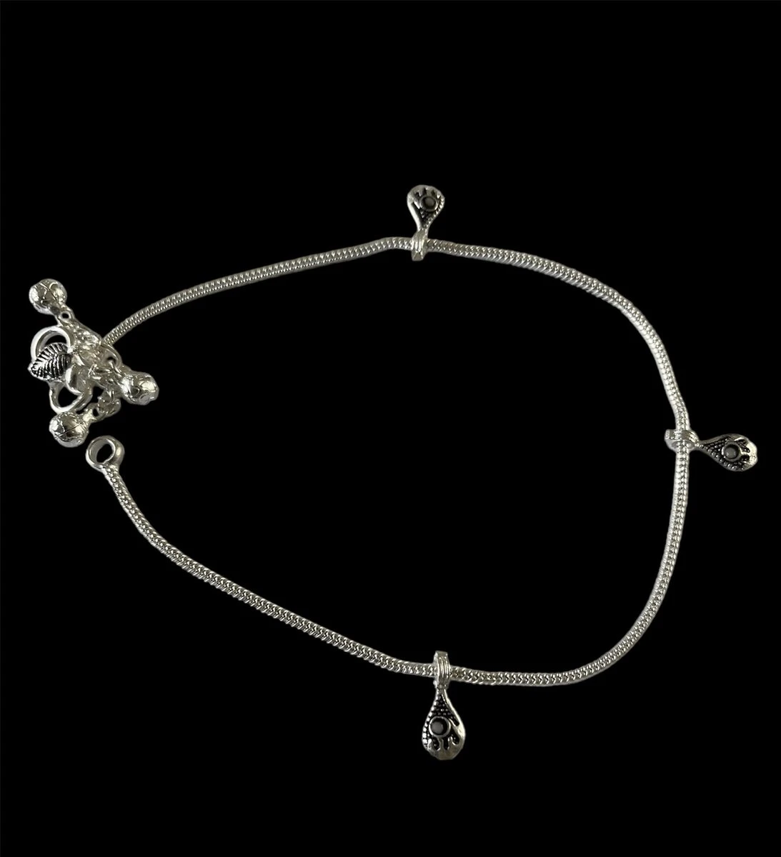 N3 Collecties Verzilverde Enkelbandjes Voor Dames-24 Cm 4 N3 Collecties Verzilverde Enkelbandjes Voor Dames-24 Cm - Afbeelding 2