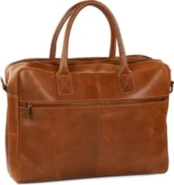 Manfield - Cognac Laptop Tas Leer -Liora Luxe Winkel 1133x1200