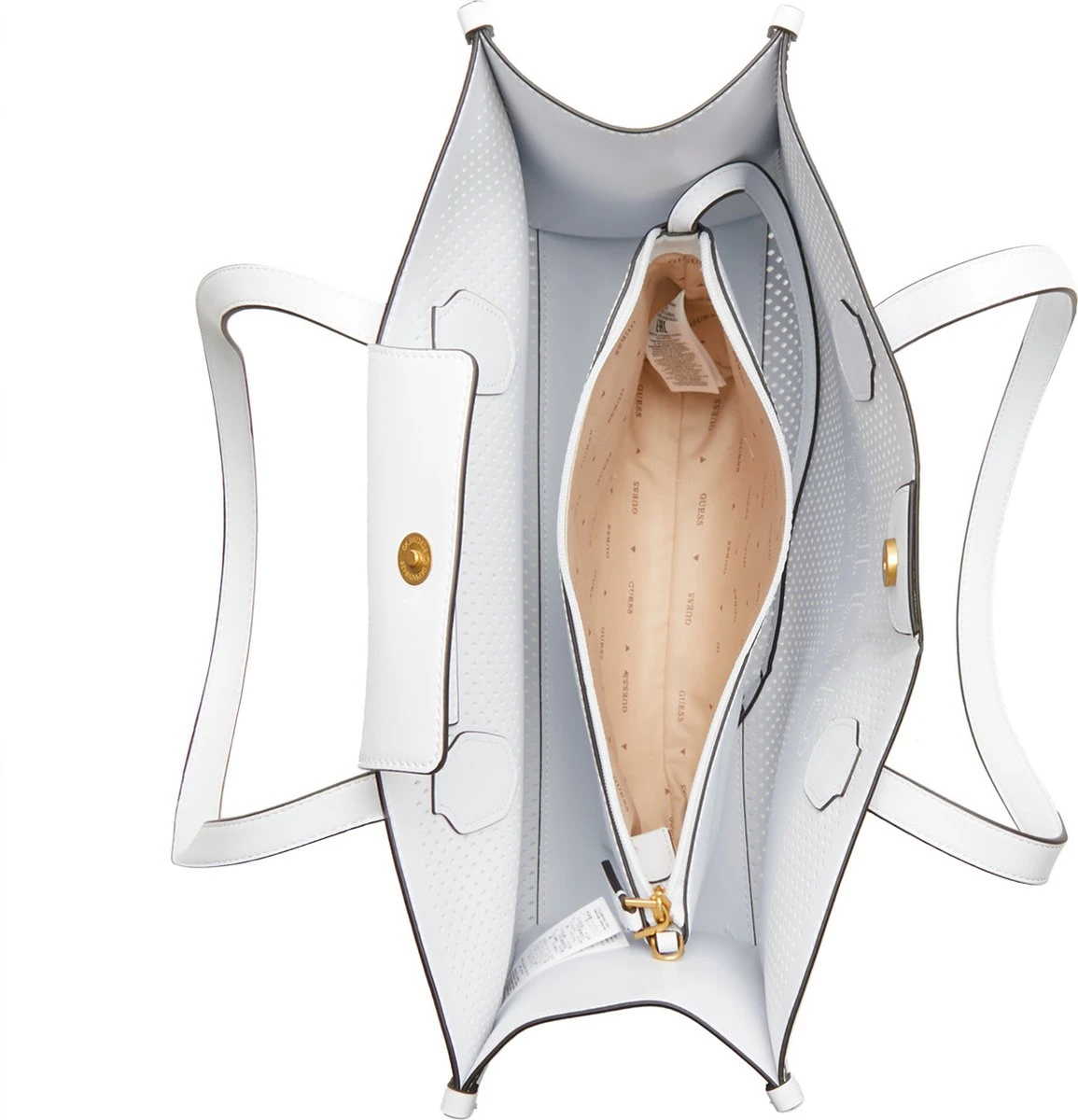 Guess Katey Perfect Tote Dames Shopper - Wit 12 Guess Katey Perfect Tote Dames Shopper - Wit - Afbeelding 10