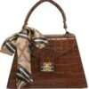 Lina Locchi Crossbodytas Dames / Handtas - Leer - MERIDIANA - Cognac -Liora Luxe Winkel 1162x1200 1