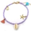 Enkelbandje - Schelp En Zeester - Anklet - Lengte 25-30 Cm - Paars -Liora Luxe Winkel 1182x1200 2