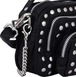 Nunoo Helena Disco Schoudertas Dames - Zwart -Liora Luxe Winkel 1182x1200