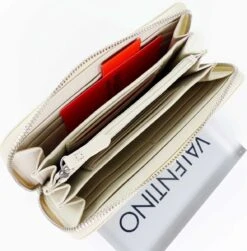 Valentino Bags Portemonnee / Wallet / Portefeuille Dames - Ritsportemonnee - Jelly - Imitatieleer - Beige -Liora Luxe Winkel 1182x1200 3