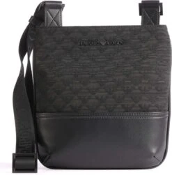 Emporio Armani Omnia Jacquard Flat Messenger Bag
