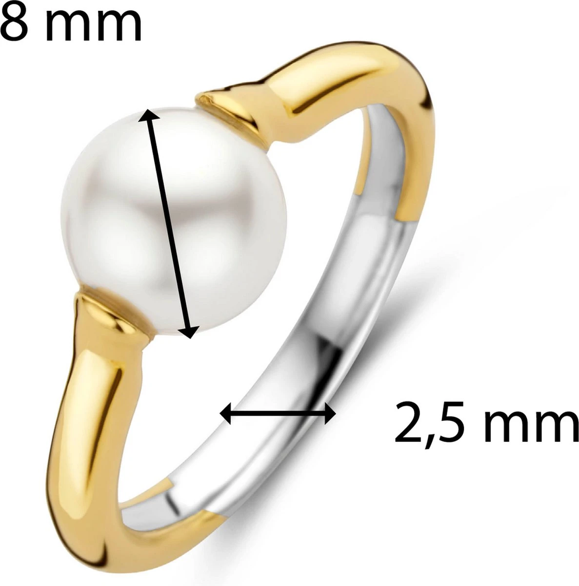 TI SENTO - Milano Ring 12290YP - Zilveren Dames Ring - Maat 52 6 TI SENTO - Milano Ring 12290YP - Zilveren Dames Ring - Maat 52 - Afbeelding 4