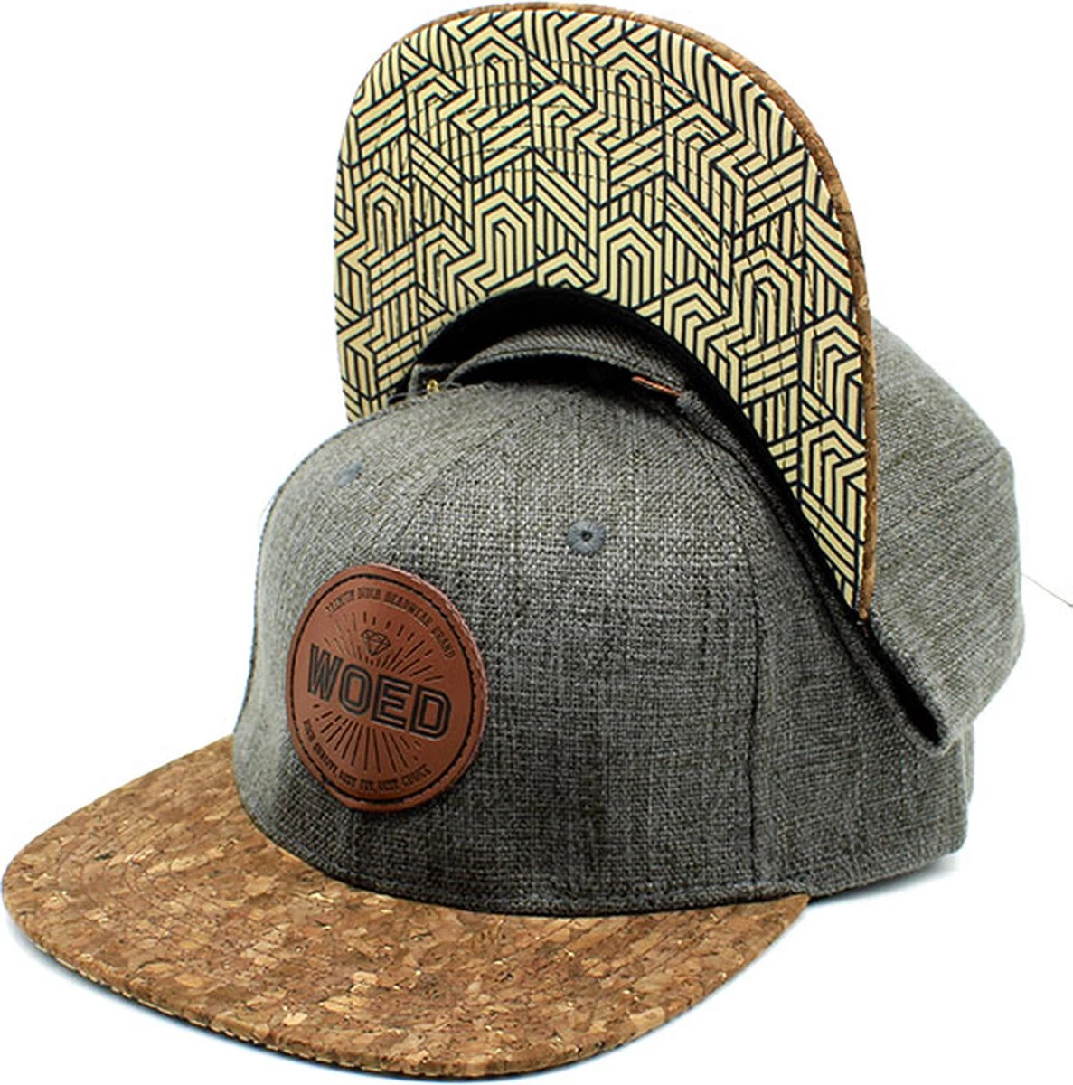 Woed | GATSBY - Snapback - Pet - Donker Bruin - Hennep - Kurk 3 Woed | GATSBY - Snapback - Pet - Donker Bruin - Hennep - Kurk