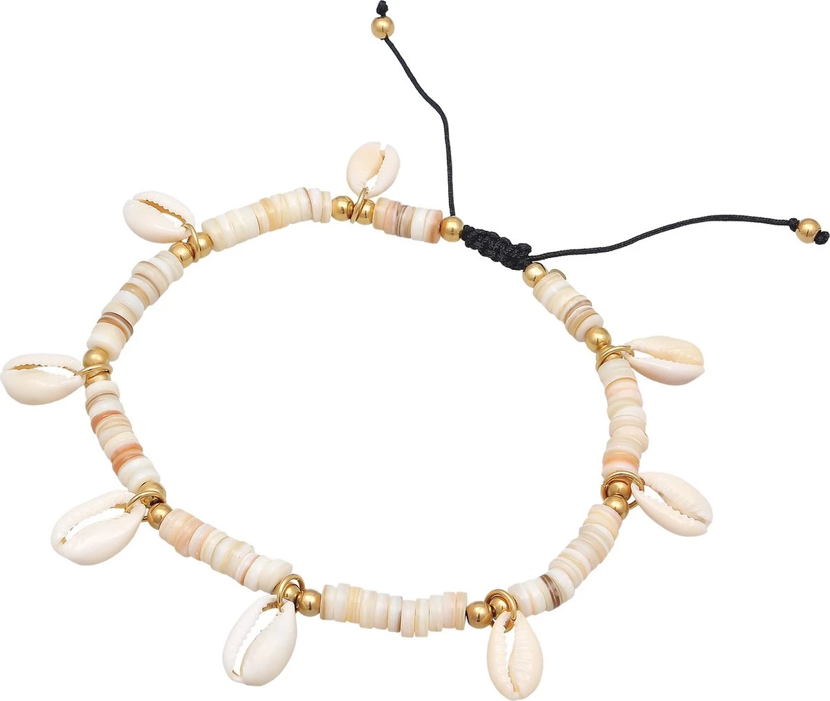 Elli Enkelbanden Dames Enkelbandje Surfer Stijl Met Kauri Schelp In 925 Sterling Zilver Verguld 5 Elli Enkelbanden Dames Enkelbandje Surfer Stijl Met Kauri Schelp In 925 Sterling Zilver Verguld - Afbeelding 3