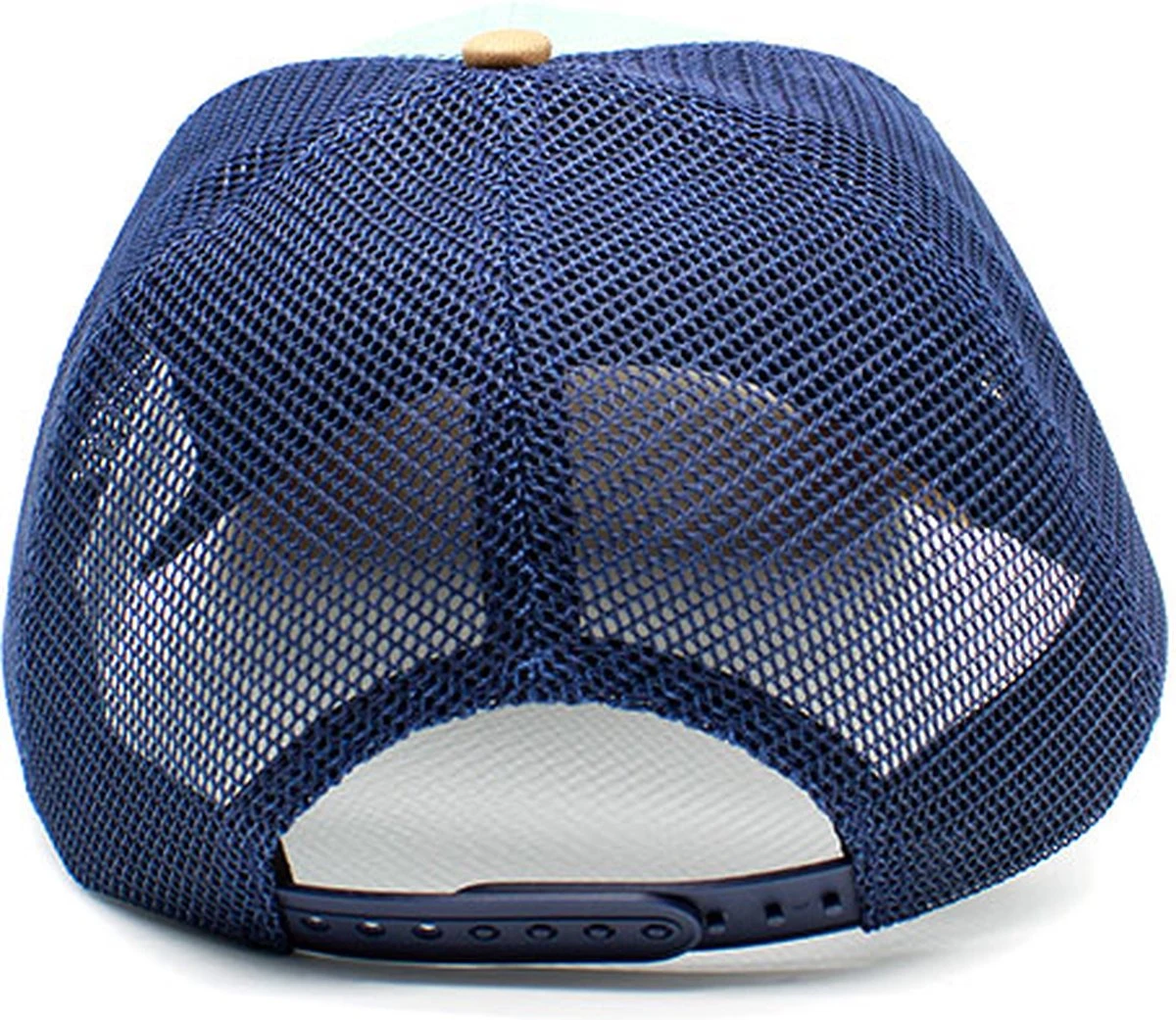 Woed | Robson - Trucker Cap - Beige - Blauw - Kurk - One Size 4 Woed | Robson - Trucker Cap - Beige - Blauw - Kurk - One Size - Afbeelding 2