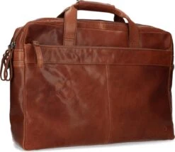 Manfield - Cognac Leren Laptoptas -Liora Luxe Winkel 1200x1042 1