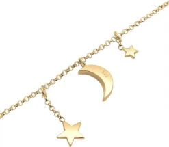 Elli Dames Enkelbanden Dames Astro Sterren Halve Maan Met Kristallen In 925 Sterling Zilver Verguld -Liora Luxe Winkel 1200x1043