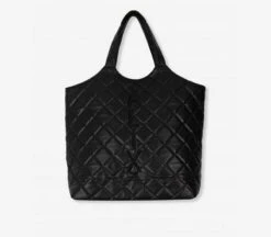 Alix The Label Ladies Woven Faux Leather Shopper Shoppers Dames - Zwart - Maat ONESIZE -Liora Luxe Winkel 1200x1051 1