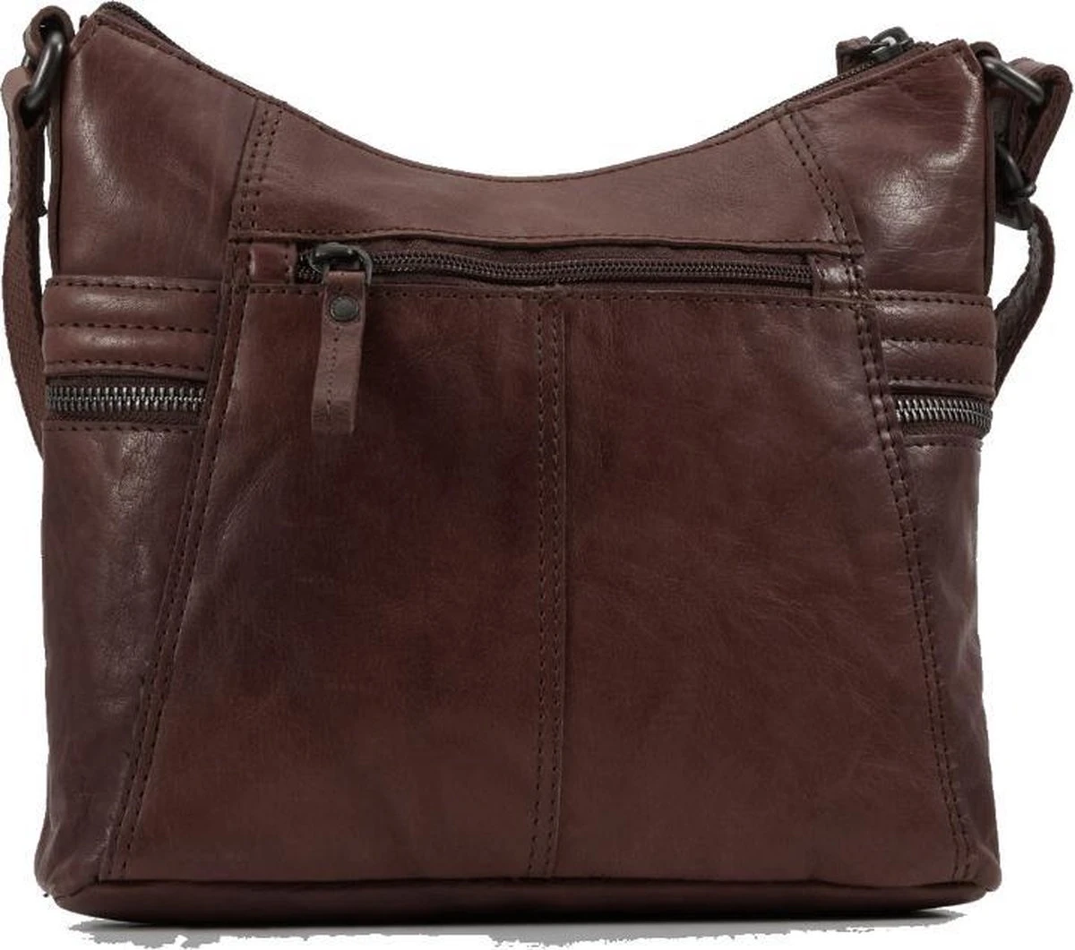 Spikes & Sparrow Crossbody Schoudertas Donker Bruin 11 Spikes & Sparrow Crossbody Schoudertas Donker Bruin - Afbeelding 9