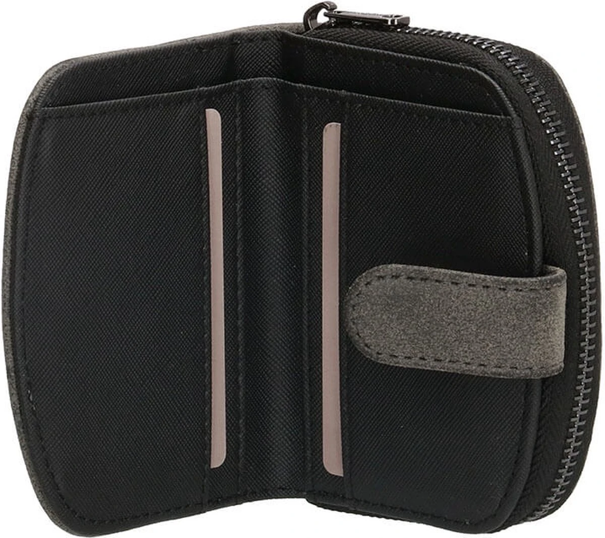 Beagles Compacte Portemonnee Meanos Zwart 4 Beagles Compacte Portemonnee Meanos Zwart - Afbeelding 2