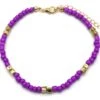 Enkelbandje Met Glaskralen - Anklet - Lengte 25-30 Cm - Paars -Liora Luxe Winkel 1200x1067 2