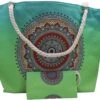 Strandtas Shopper Weekendtas Met Rits Multi Groen