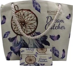 Strandtas Shopper Weekendtas Boho Style Met Rits Beige