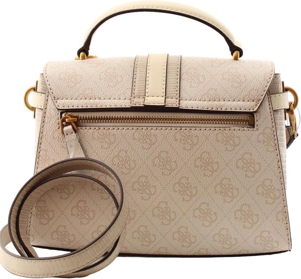 Guess Izzy Dames Crossbody Handtas Kunstleer - Wit 4 Guess Izzy Dames Crossbody Handtas Kunstleer - Wit - Afbeelding 2