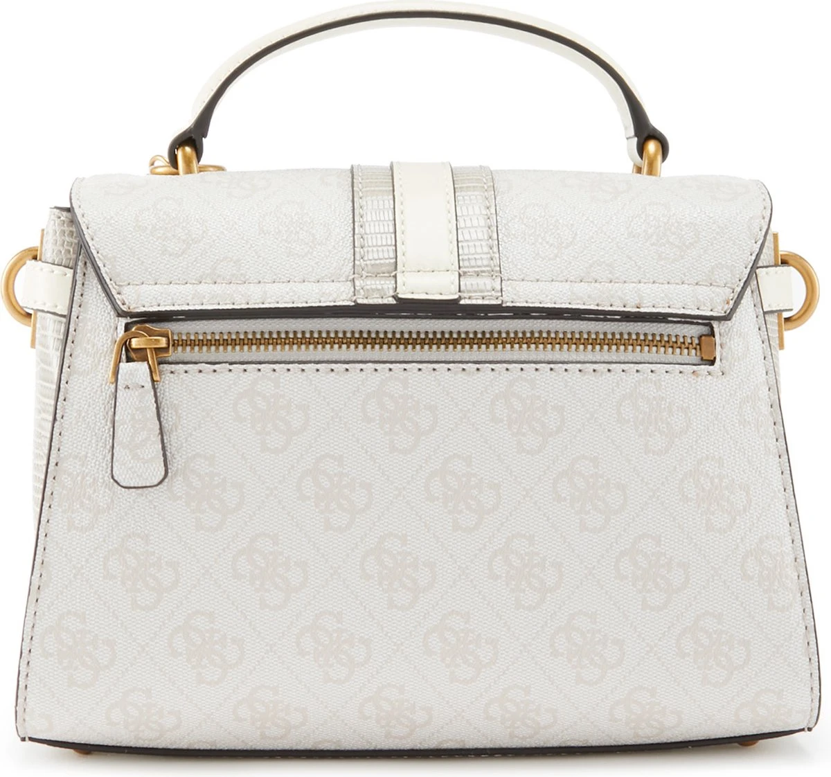 Guess Izzy Dames Crossbody Handtas Kunstleer - Wit 5 Guess Izzy Dames Crossbody Handtas Kunstleer - Wit - Afbeelding 3