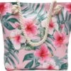 Strandtas Met Rits - Beach Bag - Bloemen - Roze - Wit - 44 X 36 X 12 Cm -Liora Luxe Winkel 1200x1130 4