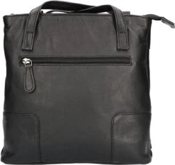 Leather Design Rugzak / Schoudertas Nappa Zwart