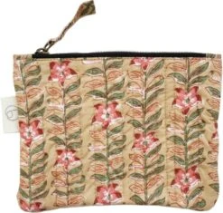 Portemonnee / Mini-bag Beige Flowers