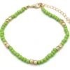 Enkelbandje Met Glaskralen - Anklet - Lengte 25-30 Cm - Lichtgroen -Liora Luxe Winkel 1200x1147 1