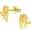 Joy|S - Zilveren Tijger Oorbellen - 7 X 9 Mm - 14k Goudplating -Liora Luxe Winkel 1200x1148 1