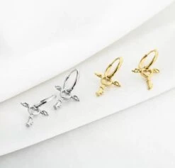 Michelle Bijoux Oorhangers Hart Vleugels Zilver -Liora Luxe Winkel 1200x1150 3