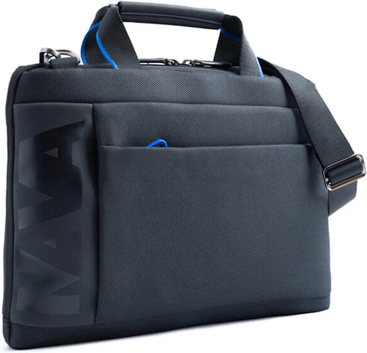 Nava Design Cross Briefcase Slim Schoudertas 15.6'' Black/Blue 4 Nava Design Cross Briefcase Slim Schoudertas 15.6'' Black/Blue - Afbeelding 2