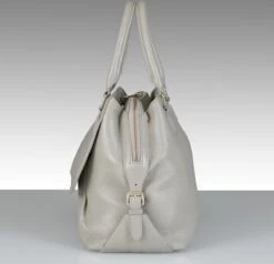 SALE BELUCIA Civenna Dames Handtas - Schoudertas Kalfsleer Lichtgrijs -Liora Luxe Winkel 1200x1158 1