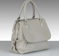 SALE BELUCIA Civenna Dames Handtas - Schoudertas Kalfsleer Lichtgrijs -Liora Luxe Winkel 1200x1158