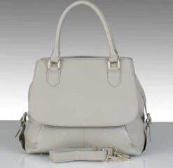 SALE BELUCIA Civenna Dames Handtas - Schoudertas Kalfsleer Lichtgrijs -Liora Luxe Winkel 1200x1161