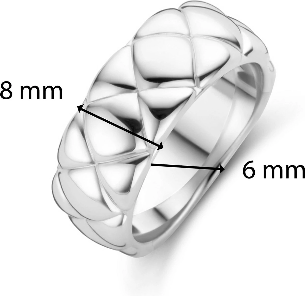 TI SENTO - Milano Ring 12288SI - Zilveren Dames Ring - Maat 54 5 TI SENTO - Milano Ring 12288SI - Zilveren Dames Ring - Maat 54 - Afbeelding 3