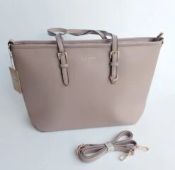 Flora&Co - Handtas - Shopper - Taupe – 29x43x14cm