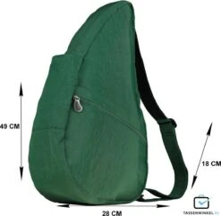 Healthy Back Bag Textured Nylon M Spruce -Liora Luxe Winkel 1200x1172