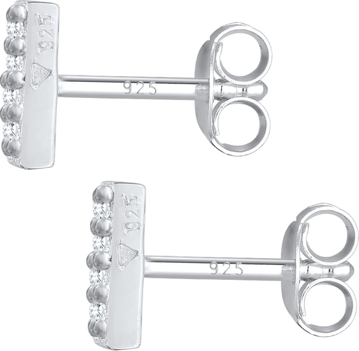 Elli Dames Oorbellen Dames Stud Oorbellen Minimal Met Zirkonia Kristallen In 925 Sterling Zilver 4 Elli Dames Oorbellen Dames Stud Oorbellen Minimal Met Zirkonia Kristallen In 925 Sterling Zilver - Afbeelding 2