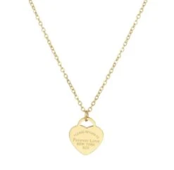 Forever Love New York | Soraro | Goud | Hartje | 45+7 Cm | 925 | Ketting Met Hanger | Dames | Moederdag | Cadeautje Voor Vrouw