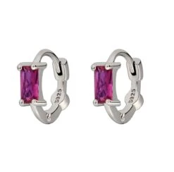 Oorbellen Dames | Oorringen Dames | 925 Zilver Plated | Zirkonia Oorbellen | Roze Oorbellen | Oorbellen Met Zirkonia Steen | Zirkonia Oorbellen | Cadeau Voor Vrouw |