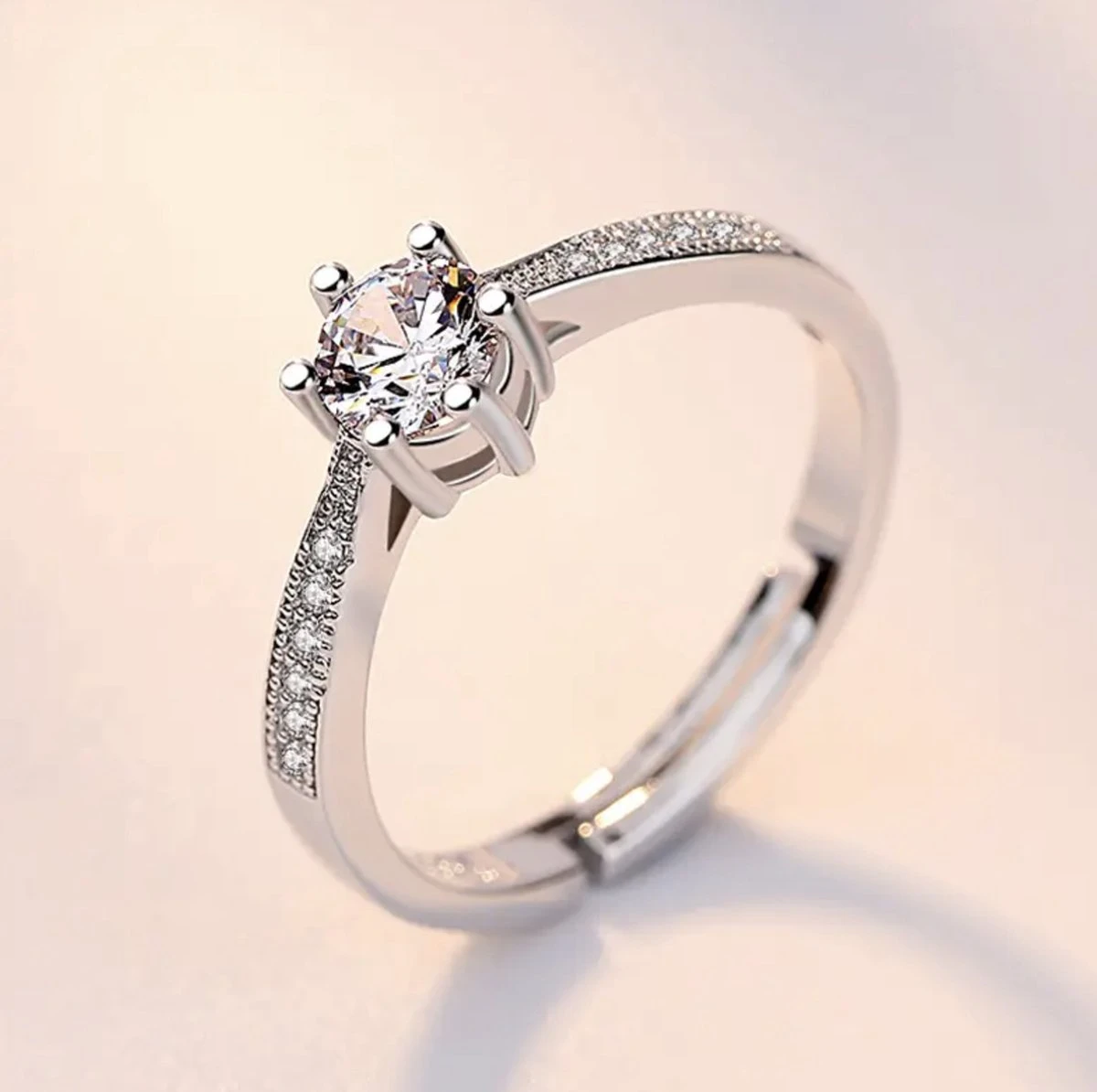 Ring Dames | Zilveren Dames Ring | Ring Met Steen Zirkonia | Verlovingsring | 925 Zilver Plated | Zirkonia Dames Ring | One Size Ring | Verstelbare Ring | Cadeau Voor Vrouw | Cadeau Voor Beste Vriendin | Valentijnscadeautje Voor Vrouw | Valentijn 5 Ring Dames | Zilveren Dames Ring | Ring Met Steen Zirkonia | Verlovingsring | 925 Zilver Plated | Zirkonia Dames Ring | One Size Ring | Verstelbare Ring | Cadeau Voor Vrouw | Cadeau Voor Beste Vriendin | Valentijnscadeautje Voor Vrouw | Valentijn - Afbeelding 3