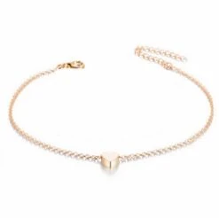 Enkelbandje – Staal – Goudkleurig – Cadeau Voor Haar